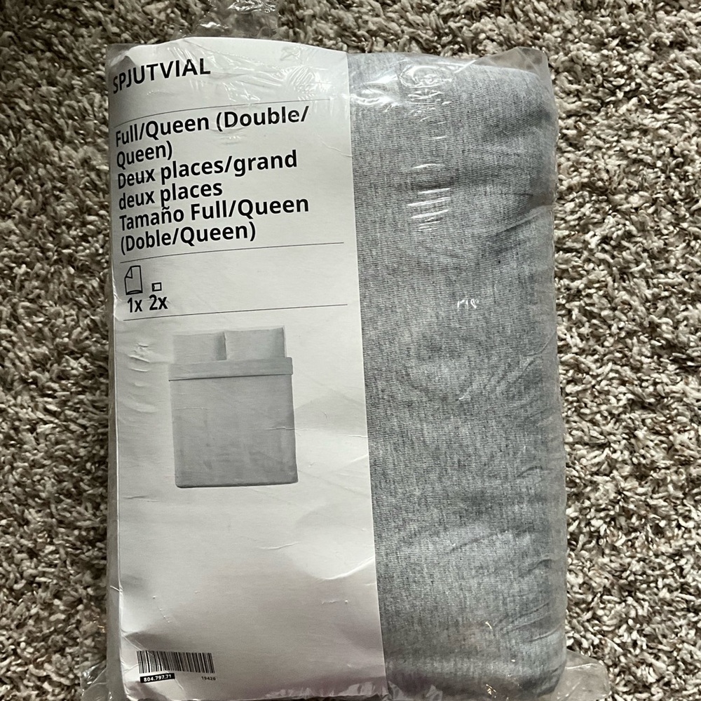 IKEA Light Gray Duvet Cover Set